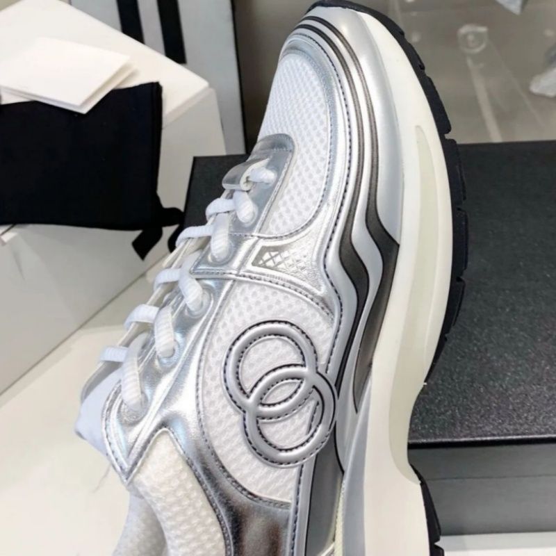 Designer shoes Thick soled Casual shoes women platform lace-up Travel leather 100% cowhide fashion lady Letters Flat Running Trainers men gym sneakers size 35-42 - 2 of 8