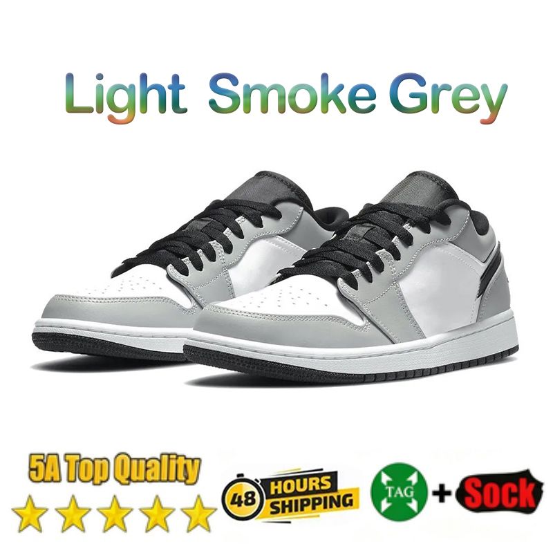 Designer 1s Low Basketball shoes OG 1 sneakers Black Phantom Triple White University Blue Bred Toe Light Smoky Grey Mens Womens Outdoor Sports trainers Size 36-47 - 8 of 9