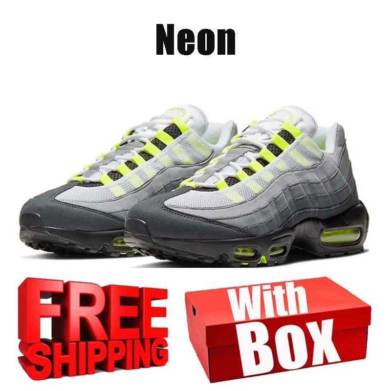 free shipping with box Designer 95 95s sneakers Running Shoes neon Pink Foam black trainers for mens womens chaussure black Outdoor men women Sports runners - 5 of 9