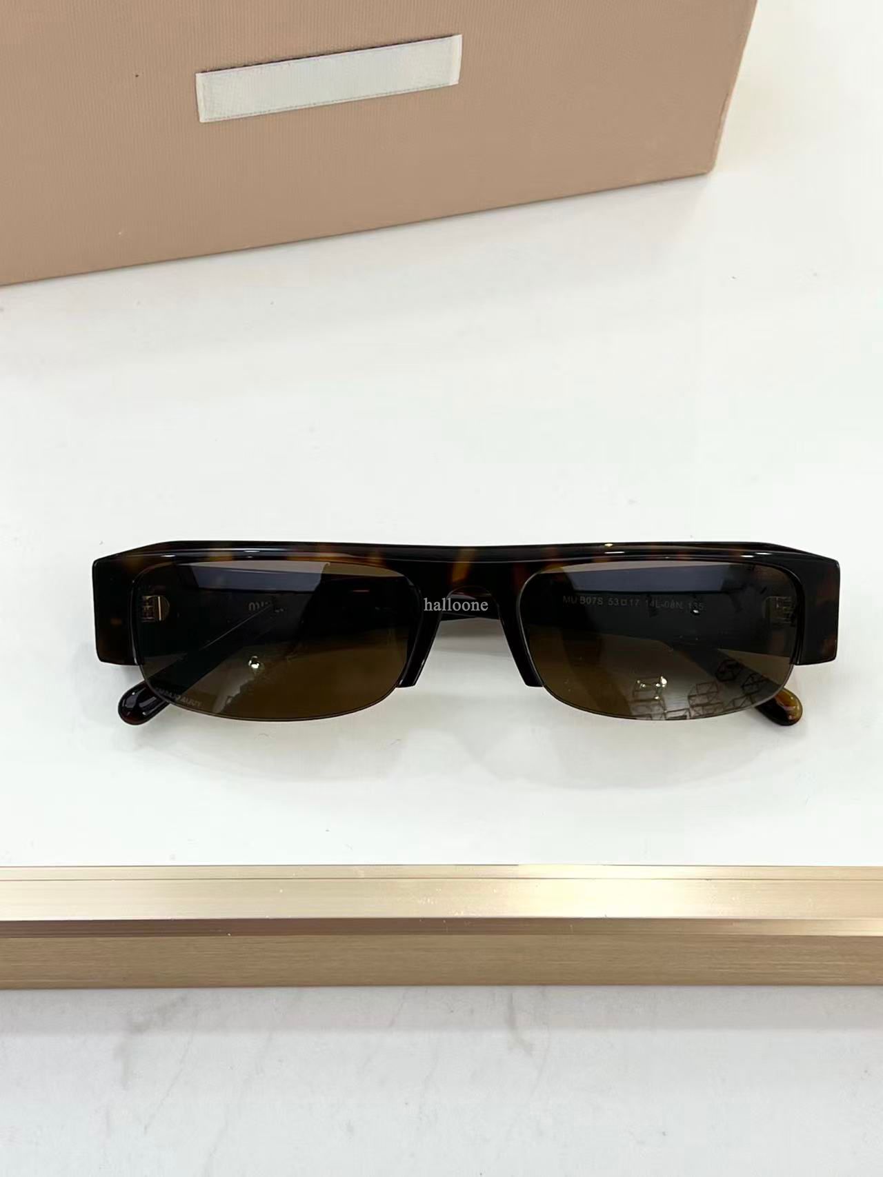 New women half man polarize lady mm cat eye eyeglass sun glasses mu b07s designer shade small frame sunglasses with box - 5 of 5