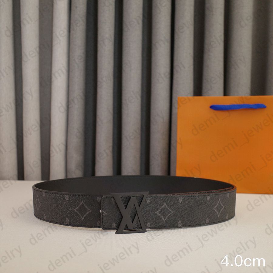Man Belt Designer Genuine Leather Belts Width 3.4cm Classic Needle Buckle Gold Sliver Color Litchi Striped Plain Black Brown Colors - 5 of 8