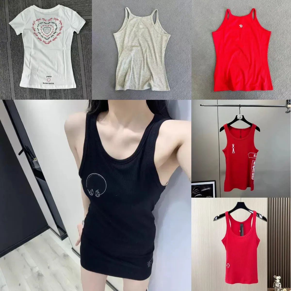 Designer Tanks Women Tank Tops Luxury Vest Sleeveless Cotton Fashion Knitted Camisole Tees Women's Sleeveless Vests - 1 of 8