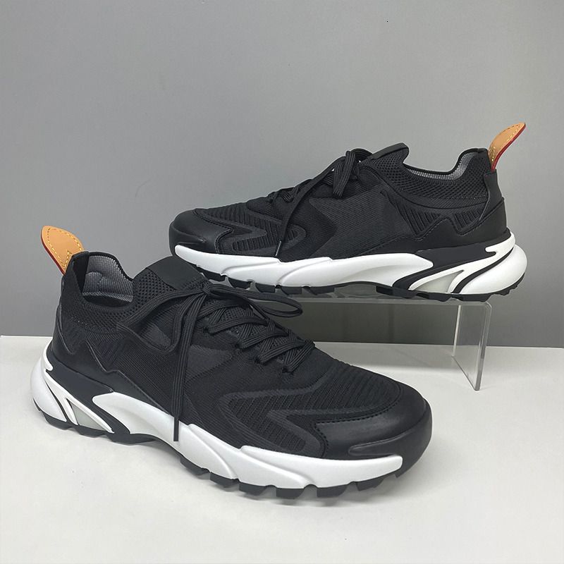 Top Quality Men Designer Sneakers L Runner Tatic Sneaker Wavelight Knitted Running Shoes Calf Leather Men Loafers Trainers Fashion Pleated Penny Loafer Casual 892 - 4 of 8