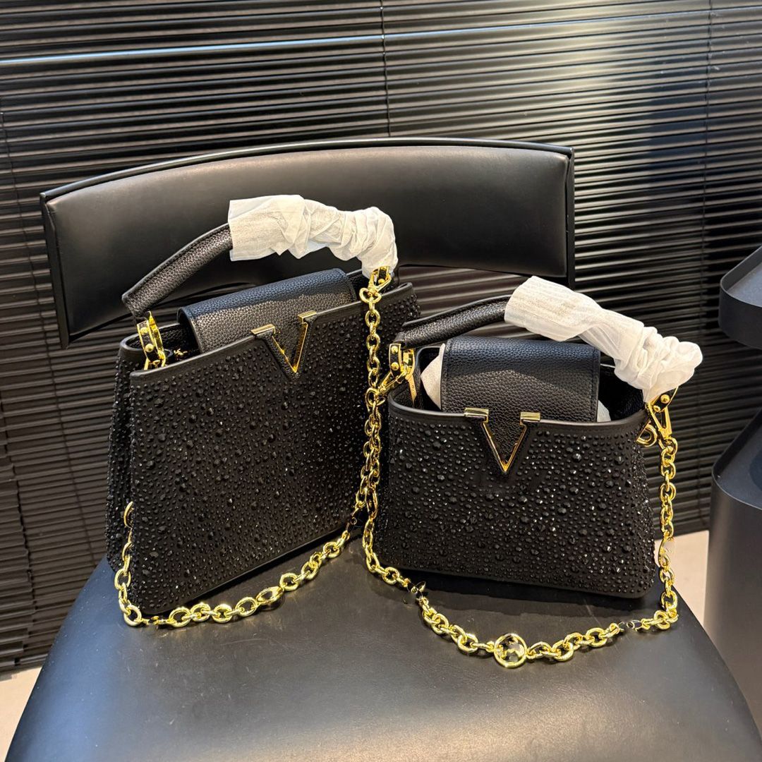 10A Capucines Designer Bag shoulder bag tote bag CrossBody Womens Leather Evenning bags Fashionable Shoulder Clutch Bags high quality shopping bags Lady bags - 2 of 7