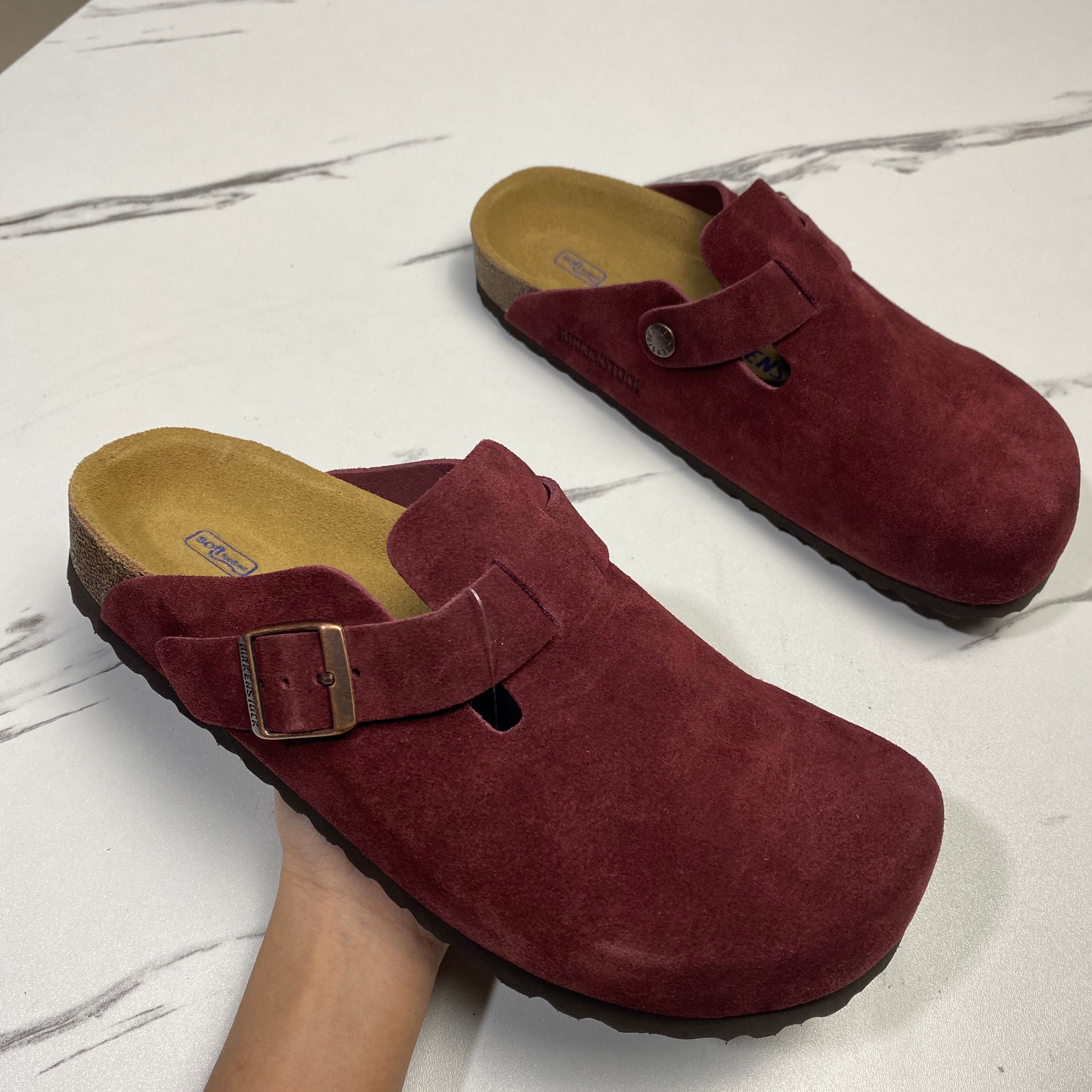 With Box Designer briskenstockk Clogs Sandals clog Slippers Cork Flat High Quality Fashion Summer Genuine Leather Slide Favourite Beach Casual Shoes Women Men - 4 of 8