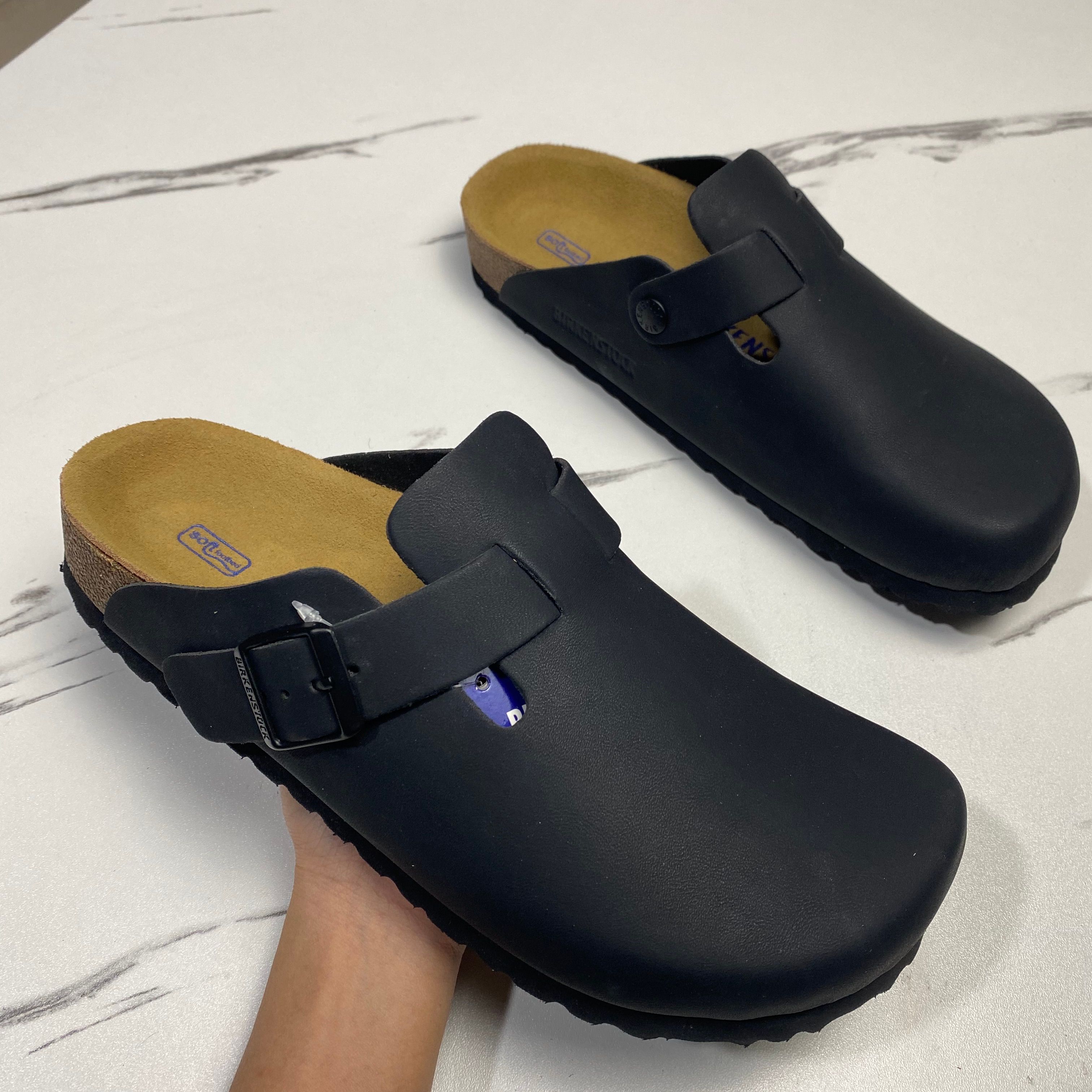 With Box Designer briskenstockk Clogs Sandals clog Slippers Cork Flat High Quality Fashion Summer Genuine Leather Slide Favourite Beach Casual Shoes Women Men - 3 of 8