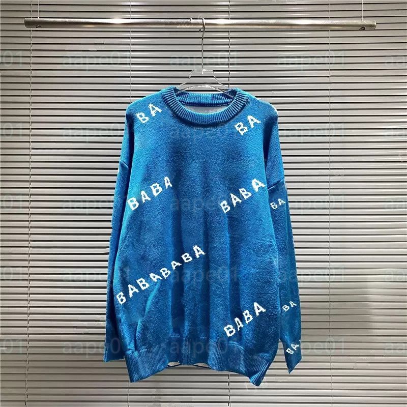 Famous Men Women Sweaters Fashion Mens Letter Pattern Casual Round Long Sleeve Sweaters Womens Hoodies 21 Colors Asian Size S-2XL - 9 of 9