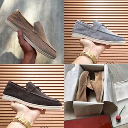 Designer Men Women Woven Suede Loafers Slip On Driving Shoes Metal Pendant Soft Moccasins Outdoor Daily Walking Casual Breathable Footwear Top Quality 739 - rolexwatchok