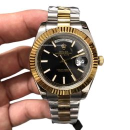 U1 Rolex Day Date 40MM Two Tone Case Automatic Stainless Steel Watch Bezel Men's Watch Sapphire Glass Case New - rolexwatchok