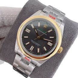 U1 Rolex Oyster Perpetual 100TH Automatic Stainless Steel Watch Bezel Men's Watch Sapphire Glass Case New Black Case - rolexwatchok