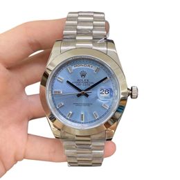 U1 Rolex Day Date 40MM Diamond Dial Automatic Stainless Steel Watch Bezel Men's Watch Sapphire Glass Case New - rolexwatchok