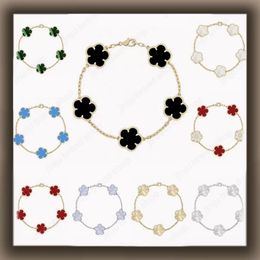 5 flower bracelet designer jewlery designer for women luxury clover bracelet sterling silver jewelry 925 diamond bracelet fashion braclet bracelet wholesale gift - rolexwatchok