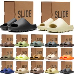 With Box Designer slippers sliders for men women sandals slide mens womens slides outdoor comfortable slipper non-slip flip flops black sand blue - rolexwatchok