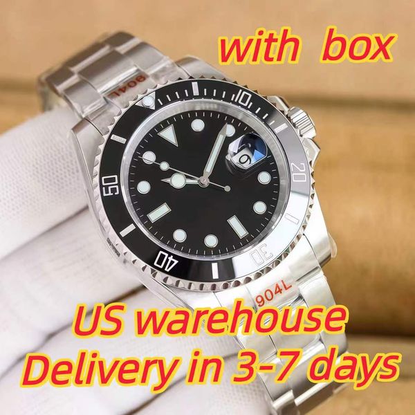 Sliding lock luxury ceramic bezel sapphire glass men's watch 2813 automatic mechanical watch 41mm fashion watches men's 904L stainless watch with box - Watches - rolexwatchok