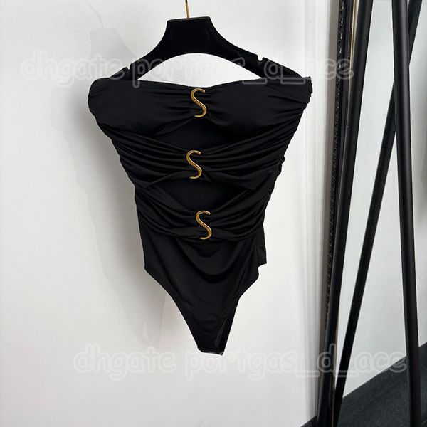 Designer Charming Hollow Bodysuit Tanks Women Black Sleeveless Leopard Sexy Night Club Party Playsuit - Apparel - rolexwatchok