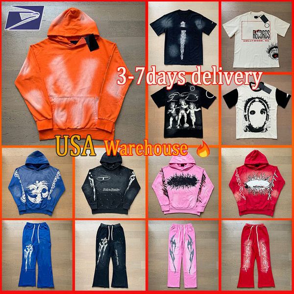 Designer t shirt men hoodie graphic tee for men womens hippie short sets Y2K vintage hoodies and pants streetwear washed classic men's clothing us size S-XL - Apparel - rolexwatchok