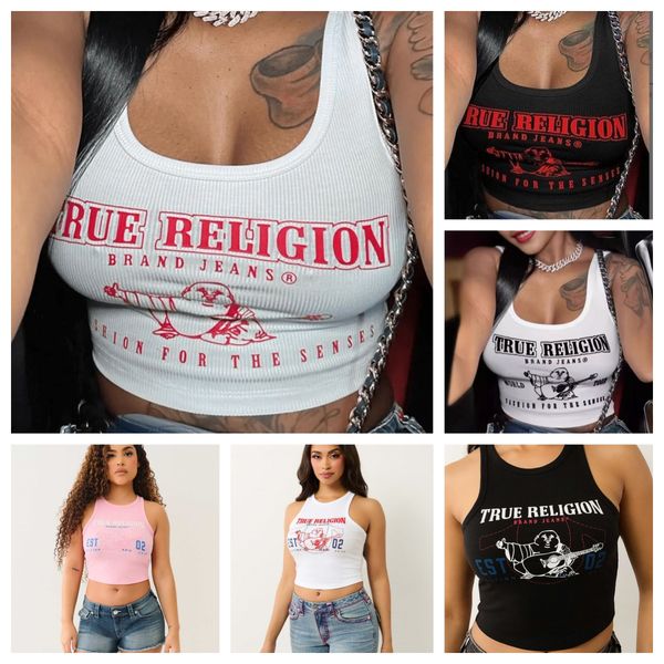 Designer Women's Tanks European American Street Fashion Letter Printed Pit Vest Summer Women Casual Y2k Cropped Tank Tops Tees - Apparel - rolexwatchok
