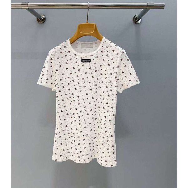 Womens T Shirts Designer Lady Tshirts Shorts Tees Summer Breathable Tops Patterns Flowers Shirt With Budge Letters Design Short Sleeves Size S-2XL - Apparel - rolexwatchok