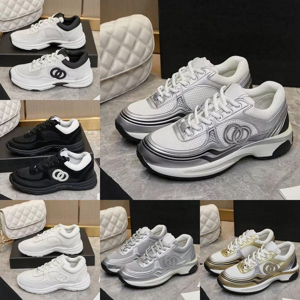 Designer shoes Thick soled Casual shoes women platform lace-up Travel leather 100% cowhide fashion lady Letters Flat Running Trainers men gym sneakers size 35-42 - Shoes & Accessories - rolexwatchok