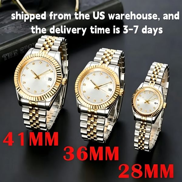watch orologio Automatic Mechanical Watches Men Big Magnifier 41mm/36mm Stainless steel Sapphire Mens Watches Male Wristwatches Luminous - Watches - rolexwatchok