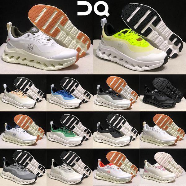 On Cloudtilt Hi 2 Running Shoes for Men Women Cushion Wave Hollow Thick Sole Sneakers Lightweight Breathable Mesh Slip On Walking Shoes white blue pink - Shoes & Accessories - rolexwatchok
