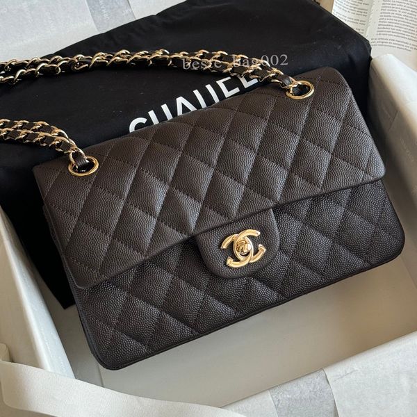 10A Caviar cf Classic Designer bags Shoulder Bag Sheepskin Women's Crossbody Bags Diamond Pattern Metal Chain Doube C Letters Flap Closure Handbag 25 bag tote bag 01 - Bags, Shoes & Accs - rolexwatchok