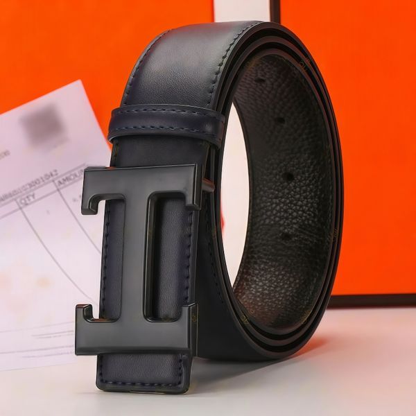 men belt designer women belt mens belt ceinture fashion belt womens belt 38mm genuine leather letter H buckle belt classic business leisure girdle with box - Bags, Shoes & Accs - rolexwatchok