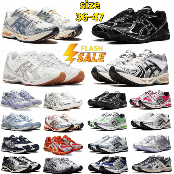 with box designer shoes asices gels nyc1130 k14 running shoes Japan kayano14es Metallic Silver Gold Chrome Toe Pink Foam Blue Tint mens womens outdoor sneakers 36-47 - Shoes & Accessories - rolexwatchok