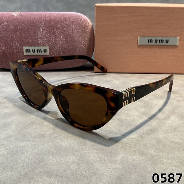 MU Designer Sunglasses For Women UV400 Protection Glasses Black Brown Transparent Tortoise Mens MM Clear Frame Cat Eye Luxury Sunglasses Daily Beach Outdoor - Fashion Collection - rolexwatchok