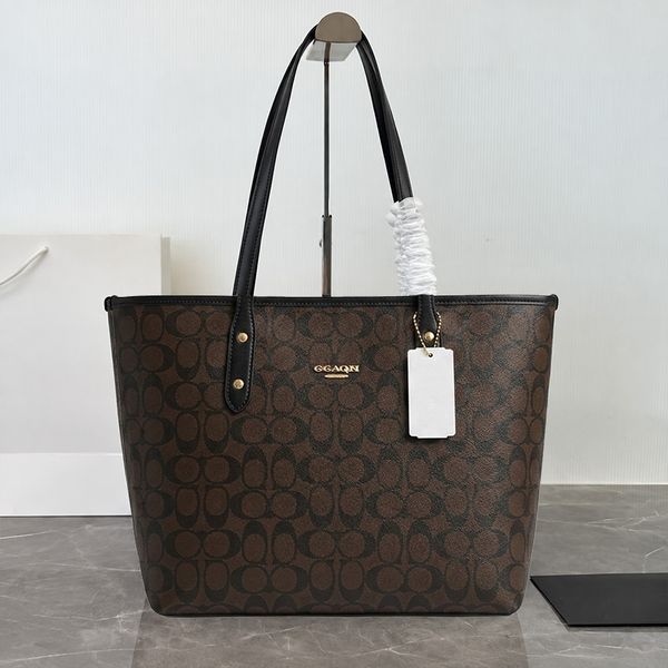 Designer Bag Shoulder Bag Luxury Bag Handbag New Styles Brown Large Capacity Canvas Tote Bag Underarm Bag Handbag High-Quality Classic Women's Leather Crossbody Bag - Bags, Luggage & Accessories - rolexwatchok