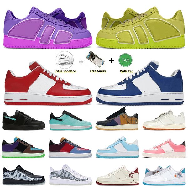 Designer Shoes Classics 1 07 Low Casual Shoes Designer Virgil Skate Trainers White Red Royal Fuchsia Dream Moss TS Skeleton Black For Mens Women Trainers Outdoor - Shoes & Accessories - rolexwatchok