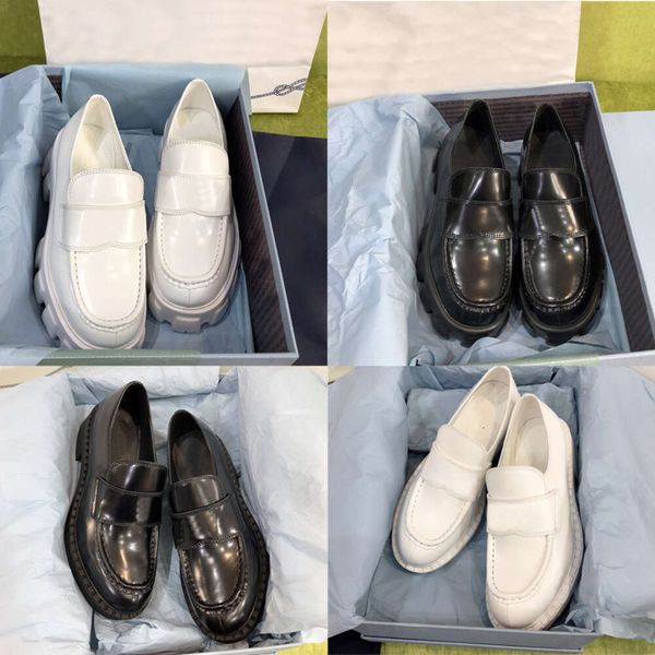 loafers designer men monolith loafer brushed leather loafers women leather shoes High quality 517 - Shoes & Accessories - rolexwatchok