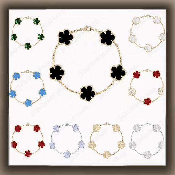 5 flower bracelet designer jewlery designer for women luxury clover bracelet sterling silver jewelry 925 diamond bracelet fashion braclet bracelet wholesale gift - Jewelry - rolexwatchok
