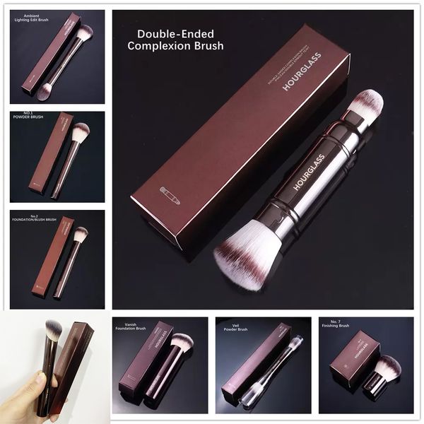 Hourglass Makeup Brushes Face Large Powder Blush Foundation Contour Highlight Concealer Blending FINISHING Retractable Kabuki Cosmetics Blender Tools Brush - Health & Beauty - rolexwatchok