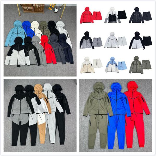 Tech Fleece Mens Womens Hoodies Pants Tracksuits Sports Jackets Space Cotton Trousers Man Tracksuit Bottoms techfleece Man Joggers - Apparel - rolexwatchok