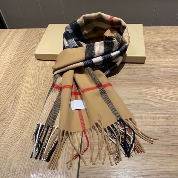 2026 Classic Plaid Women Man Designer Scarf 100% Cashmere Scarves For Winter Warm Womens and mens Long Wraps Size 180x30cm - Fashion Accessories - rolexwatchok