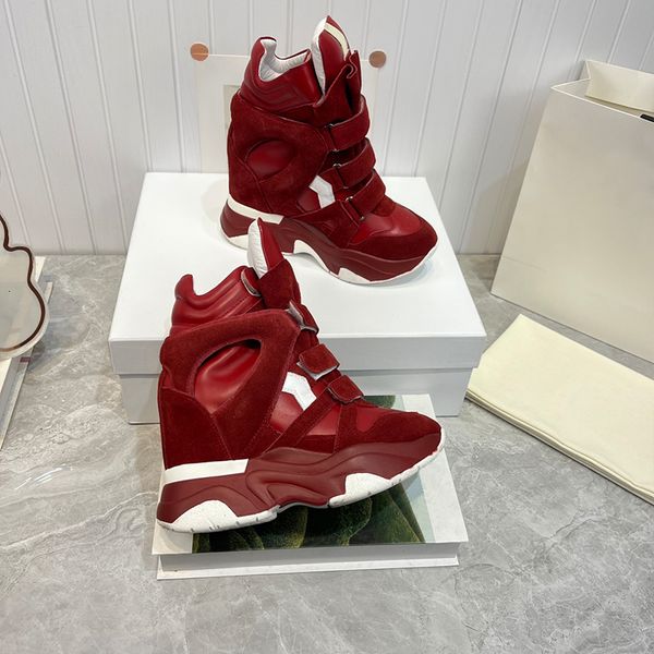 Designer women sneakers stylish high top suede wedge sneakers women platform casual shoes 829 - Shoes & Accessories - rolexwatchok