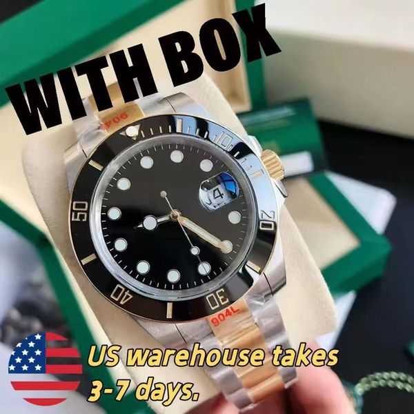 watch mens automatic mechanical ceramics watches 40mm full stainless steel Gliding clasp wristwatches sapphire super luminous - Watches - rolexwatchok