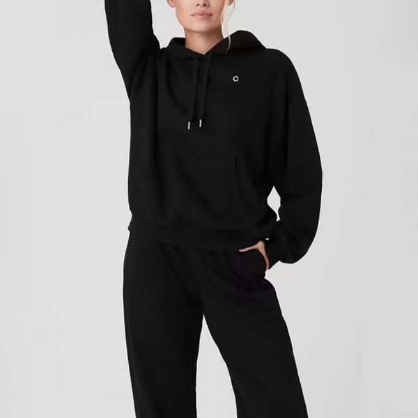 Womens Yoga Pants Hoodies Sweatshirt Designer Pant High Quality Womens Solid Color Yoga Sets High Waist Trousers Sportwear Sweatshirt Black Brown Gym Wear Size XS-L - Sports & Outdoors - rolexwatchok